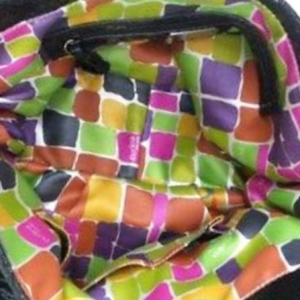 EUC GORGEOUS PERLINA XL LEATHER / SNAKESKIN HOBO TOTE W/ DOUBLE ROLLED HANDLES - Picture 5 of 5